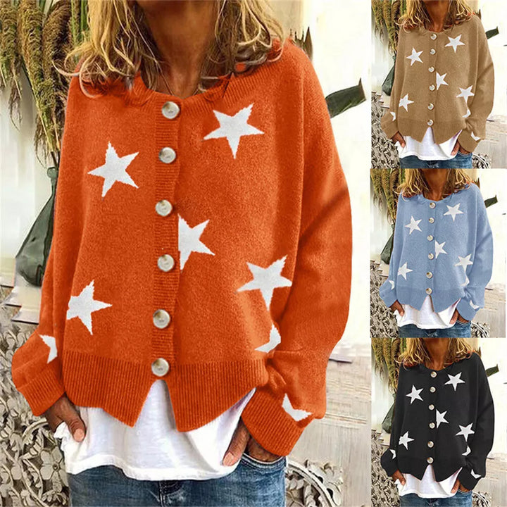 GABRIELLE | RELAXED BUTTON CARDIGAN